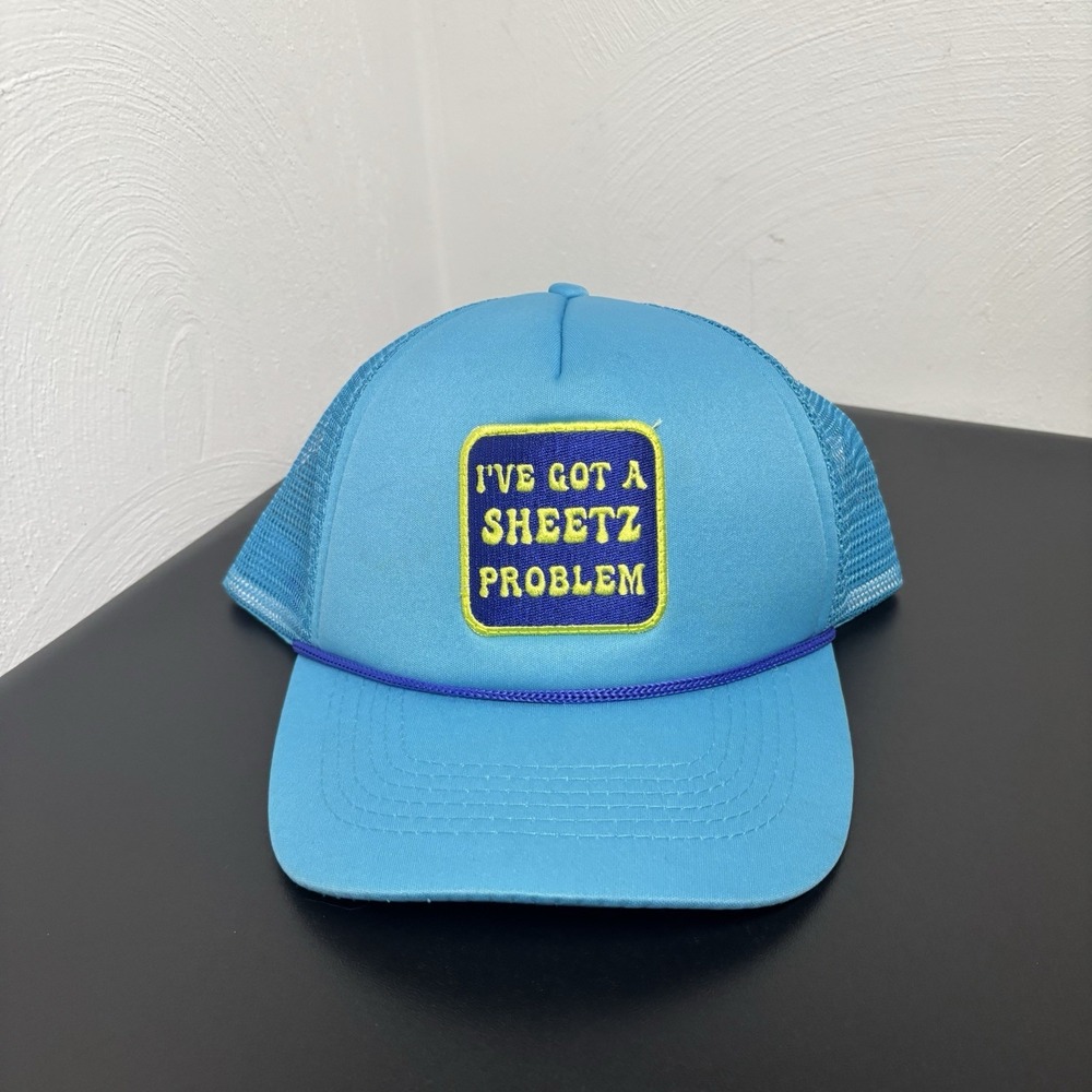 New Sheetz Trucker Hat Cap Blue "I've Got A Sheetz‎ Problem" Unisex Adjustable